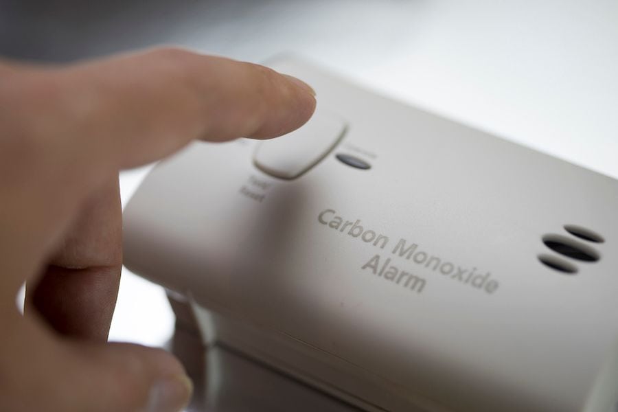 Learn the Facts About Carbon Monoxide. Image of magnified carbon monoxide monitor.